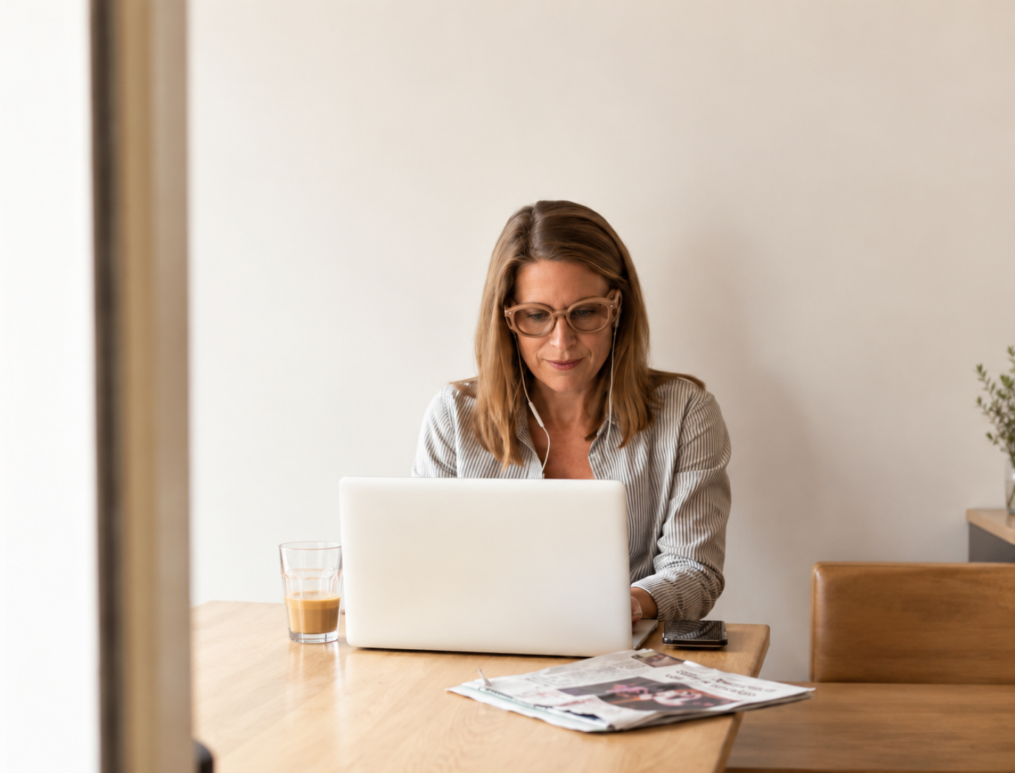 Medewerker met Pro-Frames-bril op de werkvloer